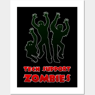 Tech Support Zombies Posters and Art